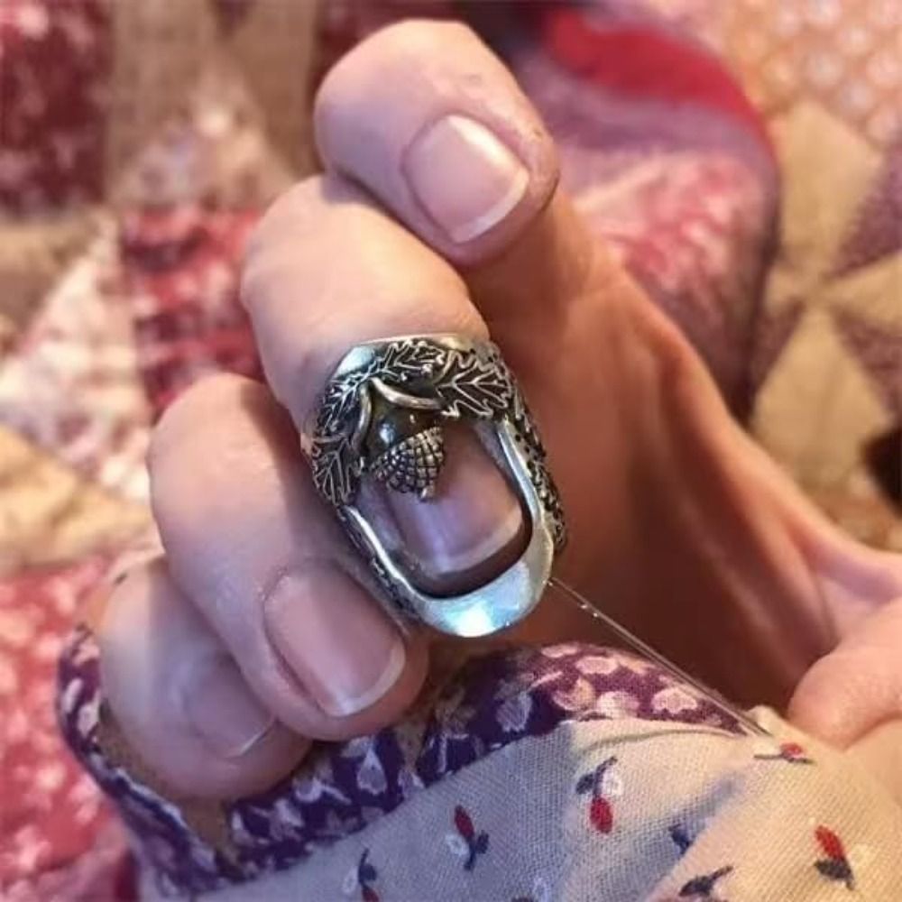 Sewing Thimble Metal - Metal Açık Uçlu Somun Şeklinde Tığ,
