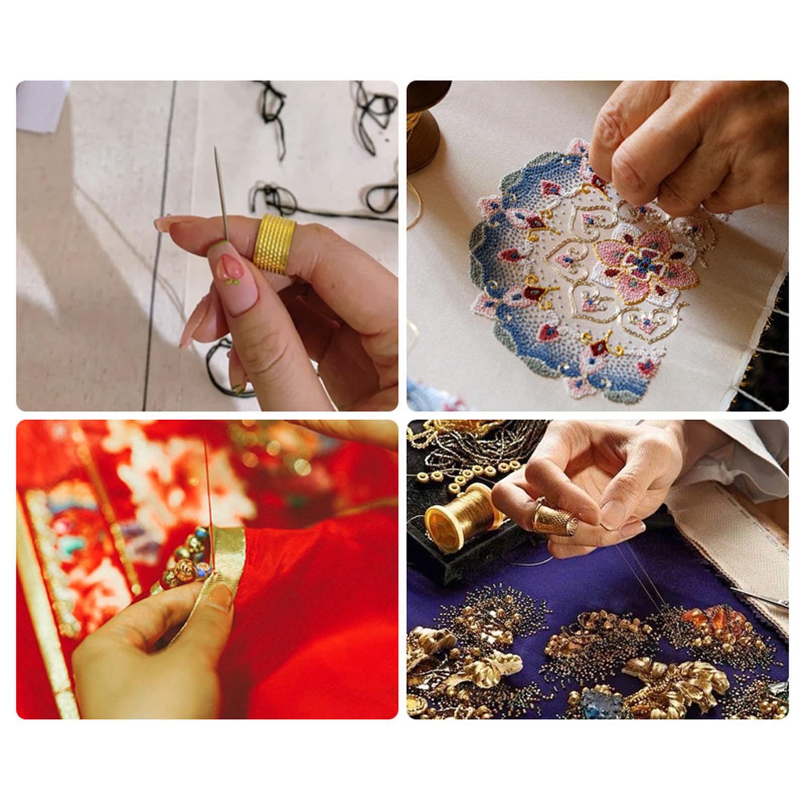 Sewing Thimble Metal - Antika Tarzı Metal Dikiş Yüksüğü, Evde