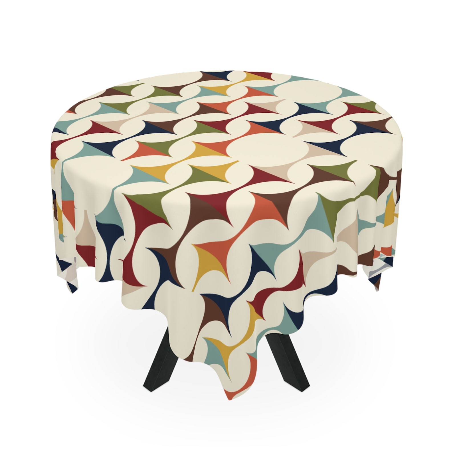Century Textile & Sewing Supply By Owner - Orta Yüzyıl Modern Retro Geometrik Kare