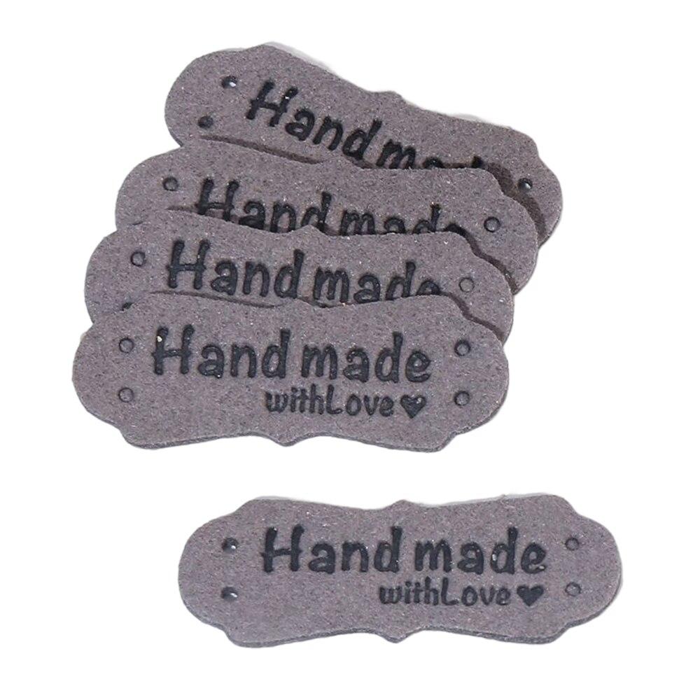 Sewing Labels - 20 adet PU deri el yapımı