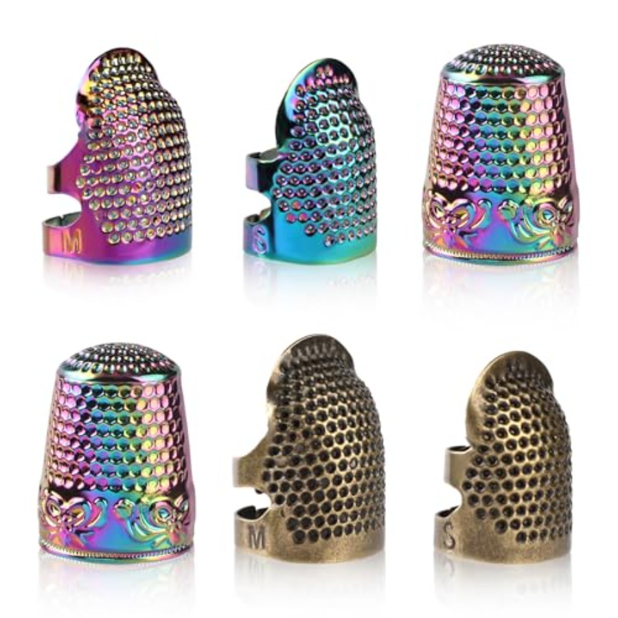 Sewing Thimble Metal - El Dikişi için Yüksükler, 6 Adet