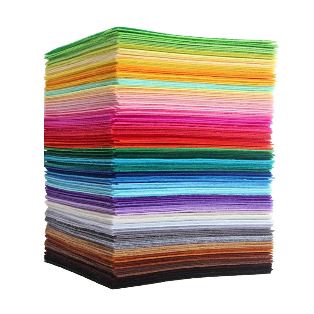 Is Sewing Textile Art - 40 Adet Renkli Dokumasız Kumaş Levha