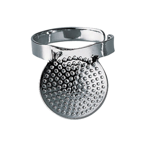 Sewing Thimble Metal - Yonca Şeklinde Açık Sırtlı El Örgü