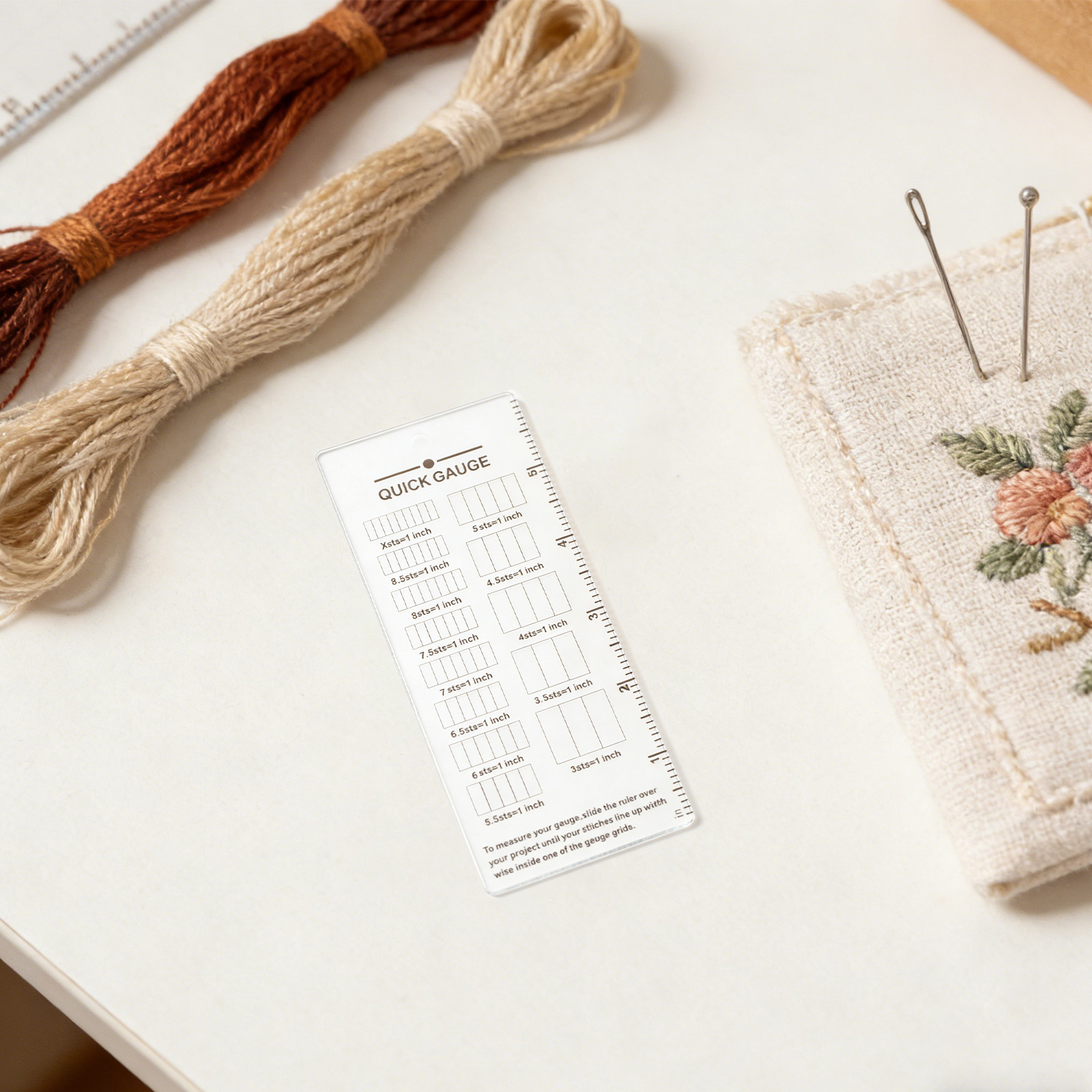 2 Adet Örgü Ölçü Cetveli Akril - Sewing Knit incelemesi ve fiyatı