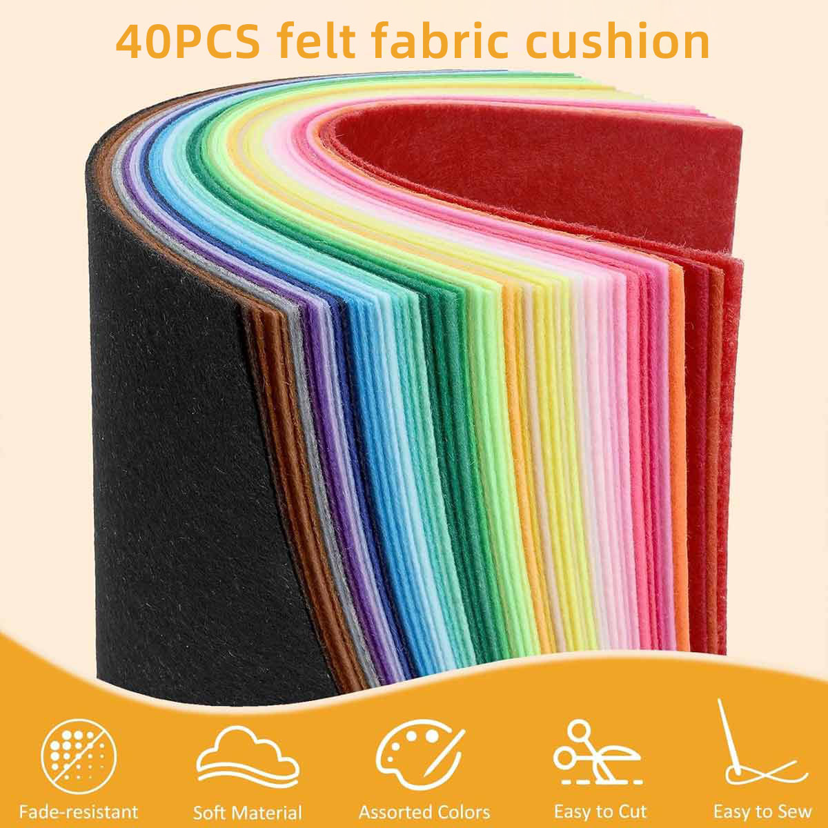 40 adet keçe kumaş renkli keçe - Fabric Softener Sheet incelemesi ve fiyatı