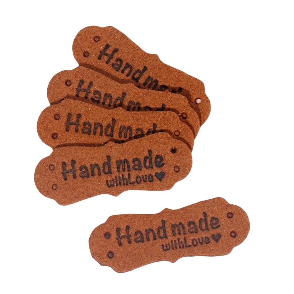 20 adet PU deri el yapımı etik - Sewing Labels incelemesi ve fiyatı