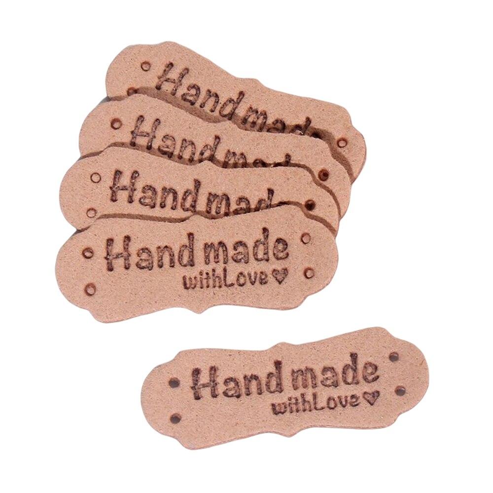 20 adet PU deri el yapımı etik - Sewing Labels incelemesi ve fiyatı