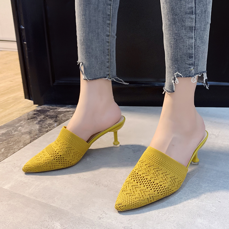 Yaz Kadın Terlik Sarı Siyah Ör - Sewing Knit incelemesi ve fiyatı