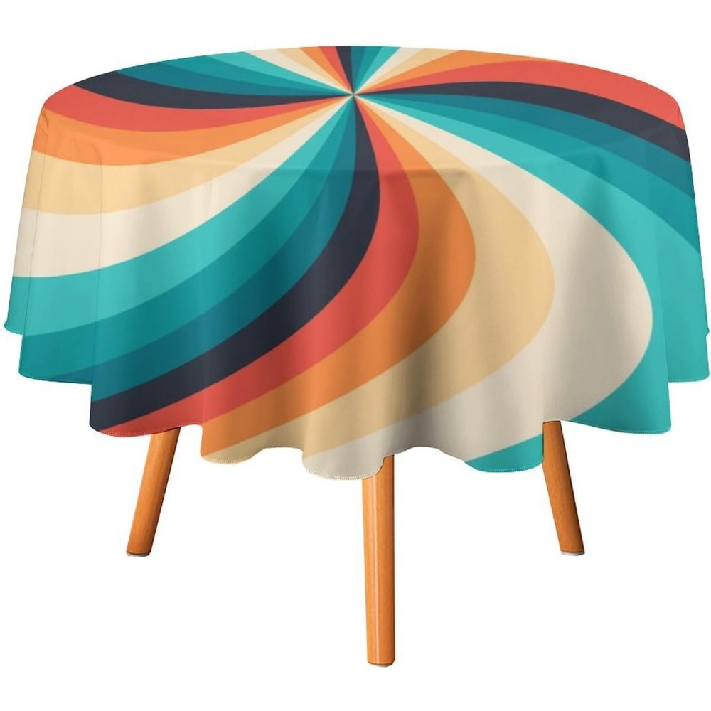 Vintage Groovy Swirl Yuvarlak  - Century Textile & Sewing Supply By Owner incelemesi ve fiyatı