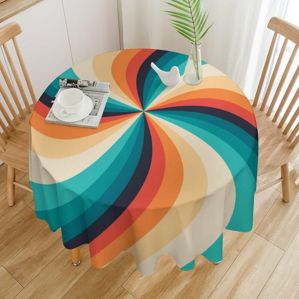 Vintage Groovy Swirl Yuvarlak  - Century Textile & Sewing Supply By Owner incelemesi ve fiyatı