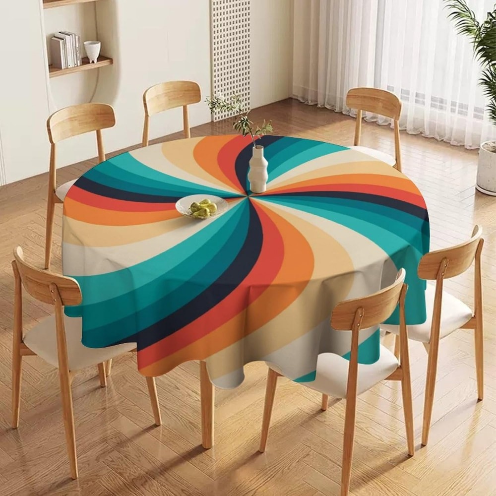 Vintage Groovy Swirl Yuvarlak  - Century Textile & Sewing Supply By Owner incelemesi ve fiyatı