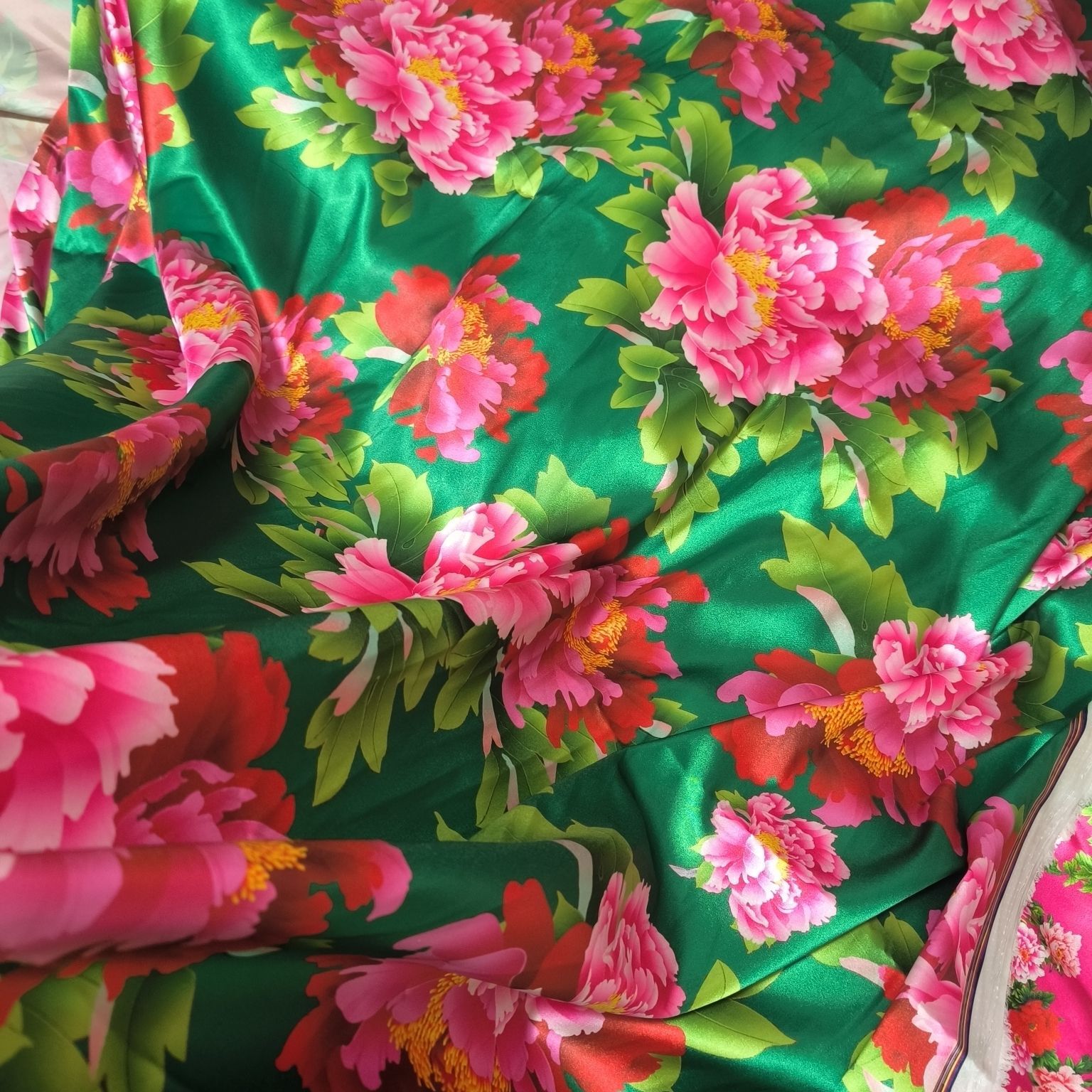 Çiçek Desenli Asetat Saten Kum - Sewing Textiles incelemesi ve fiyatı